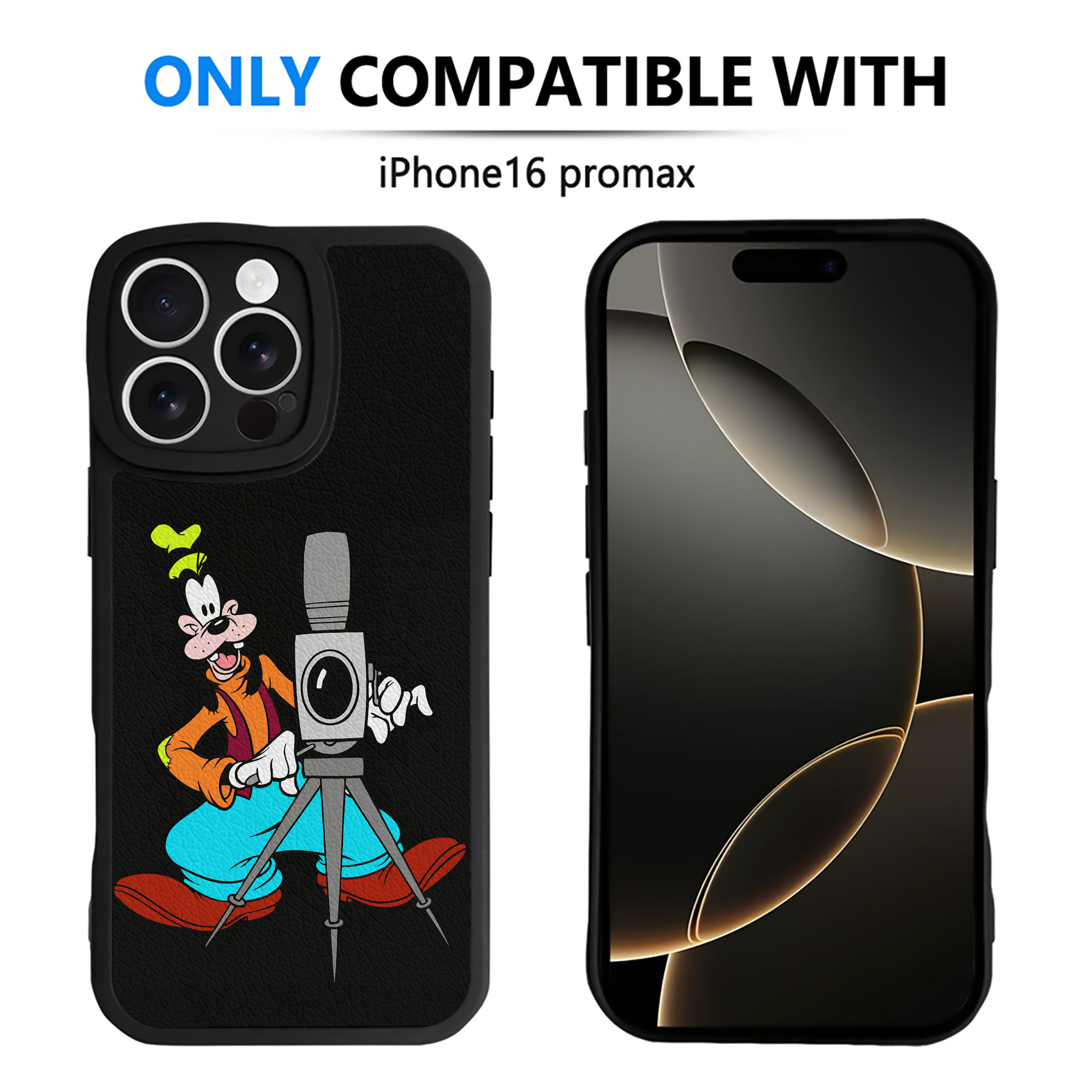 （画像用） ミッキーマウス Mickey Mouse 【iPhone 16シリーズ対応】シリコンスマホケース（レザー調） 材質：シリコン